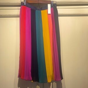 J. Crew Multicolor Pleated Women's Skirt